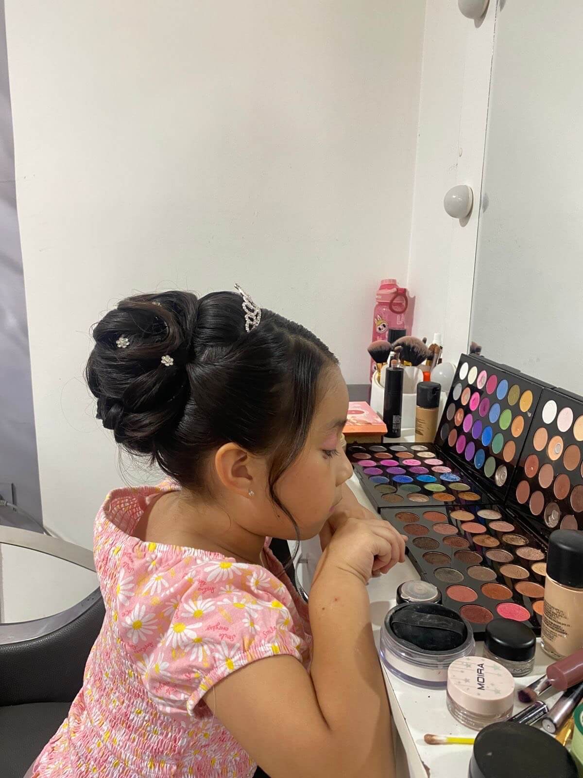 Peinado con ondas para niña - evento